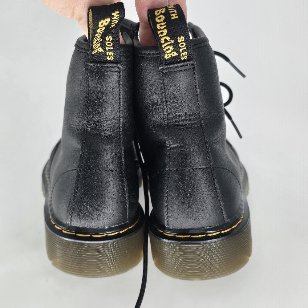 Dr martins Junior 1460 Softy T Leather Lace Up Boots black size boys 4 girls 5 - Picture 6 of 11